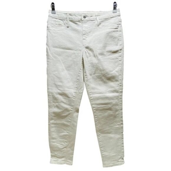 Mossimo Crop Jegging Women's 6/28R White Ultra Stretch High Rise Denim Jeggings - Picture 1 of 11